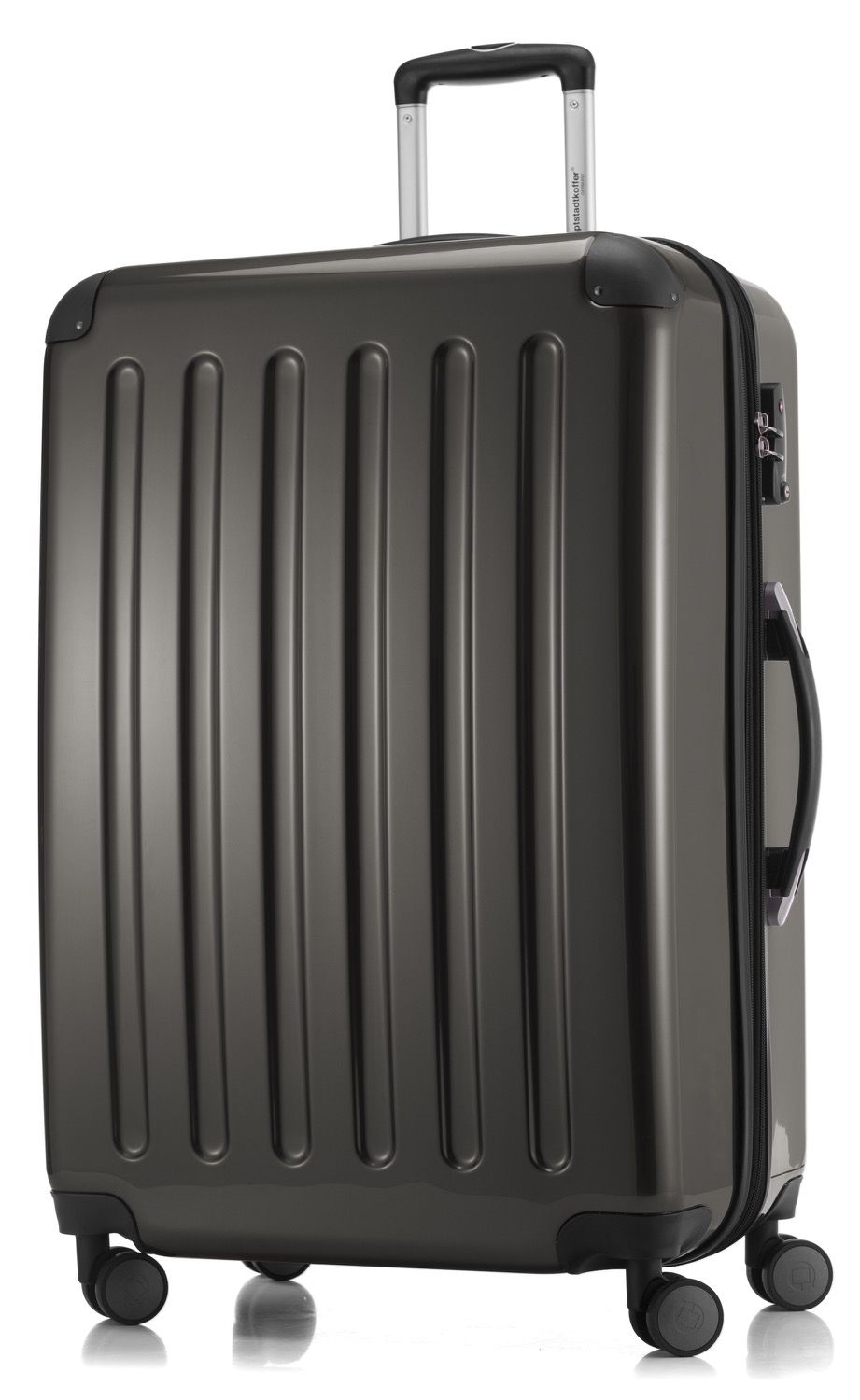 Alex - handbagage hårt skal glansigt äppelgrönt, 55 cm, 42 liter