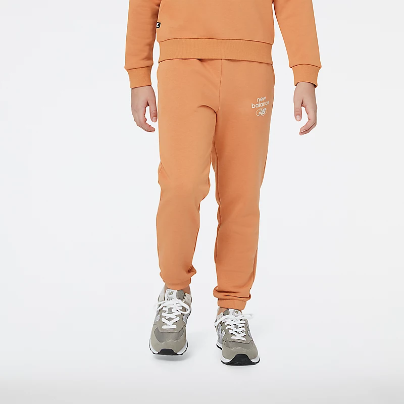 Pantaloni Enfant Essentials Reimagined Archive din material terry - SEPIA
