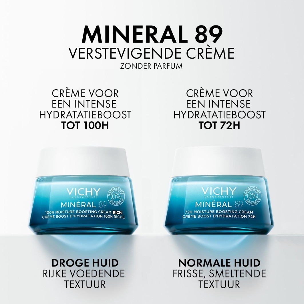 Vichy Mineral 89 100H mitrinošais krēms - bagātīgs sejas krēms - 50 ml