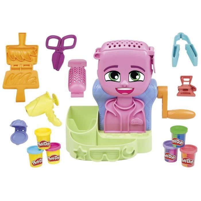 Salón de belleza Play-Doh, set de plastilina con 6 botes, Clásico, para mayores de 3 años.