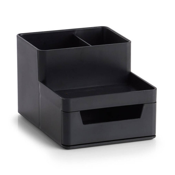 OUT Organizer na biurko z plastiku, 11,2 x 15,5 x 9,5 cm