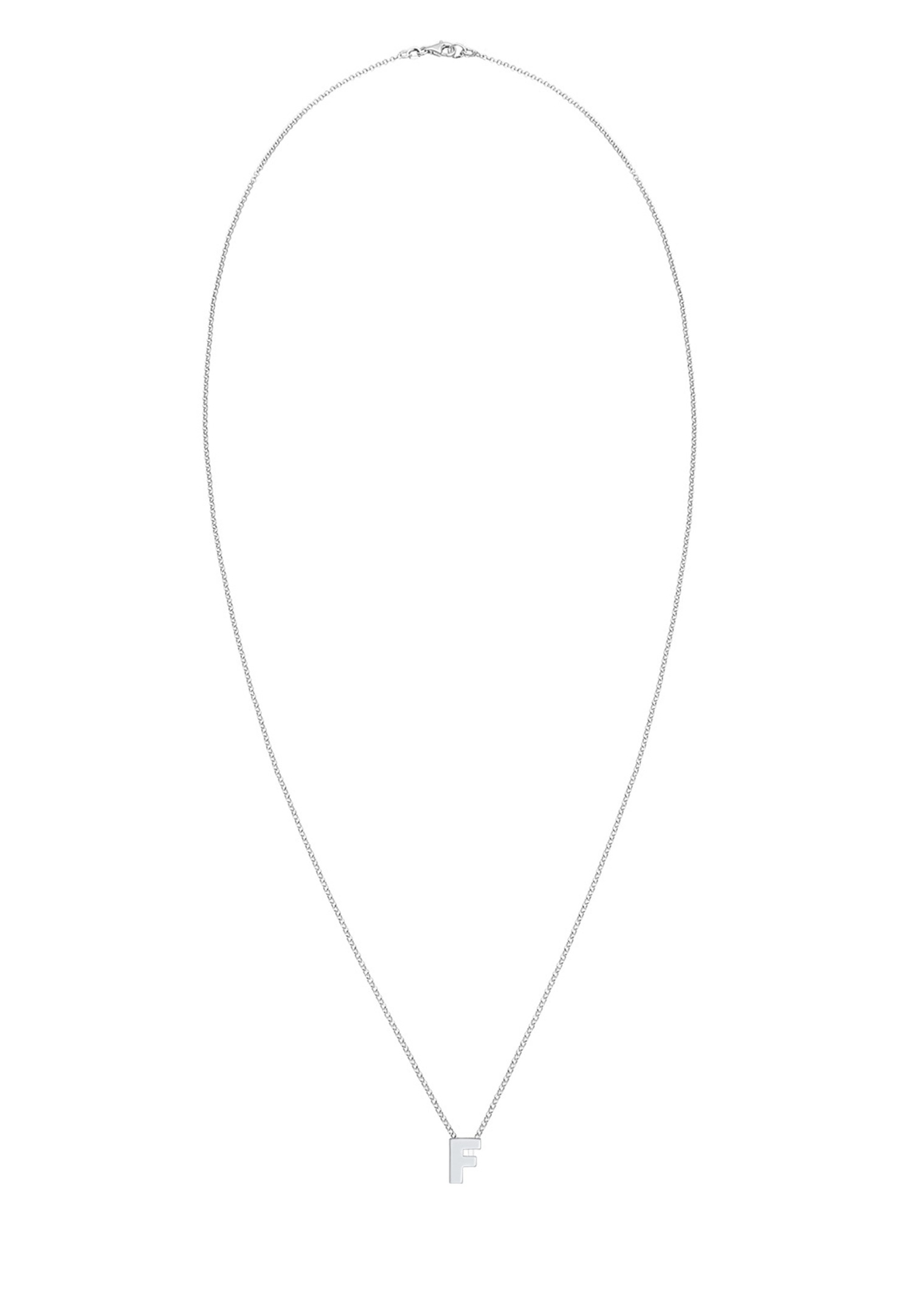 Elli Femme Lettre F Initiales Minimal en Argent Sterling 925