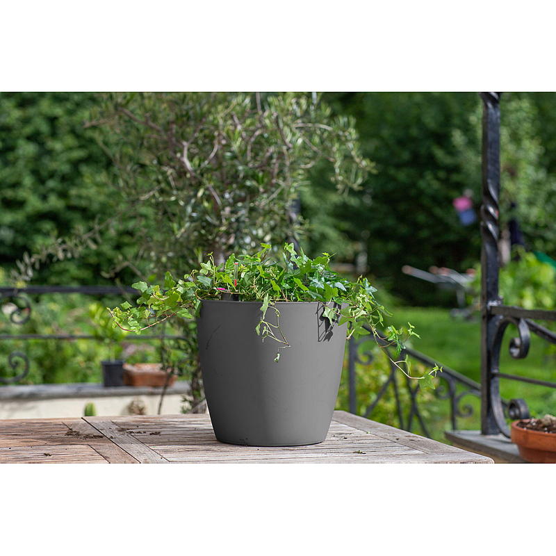 Hjem Selvvannende potte ø 30 cm antrasitt, Ella