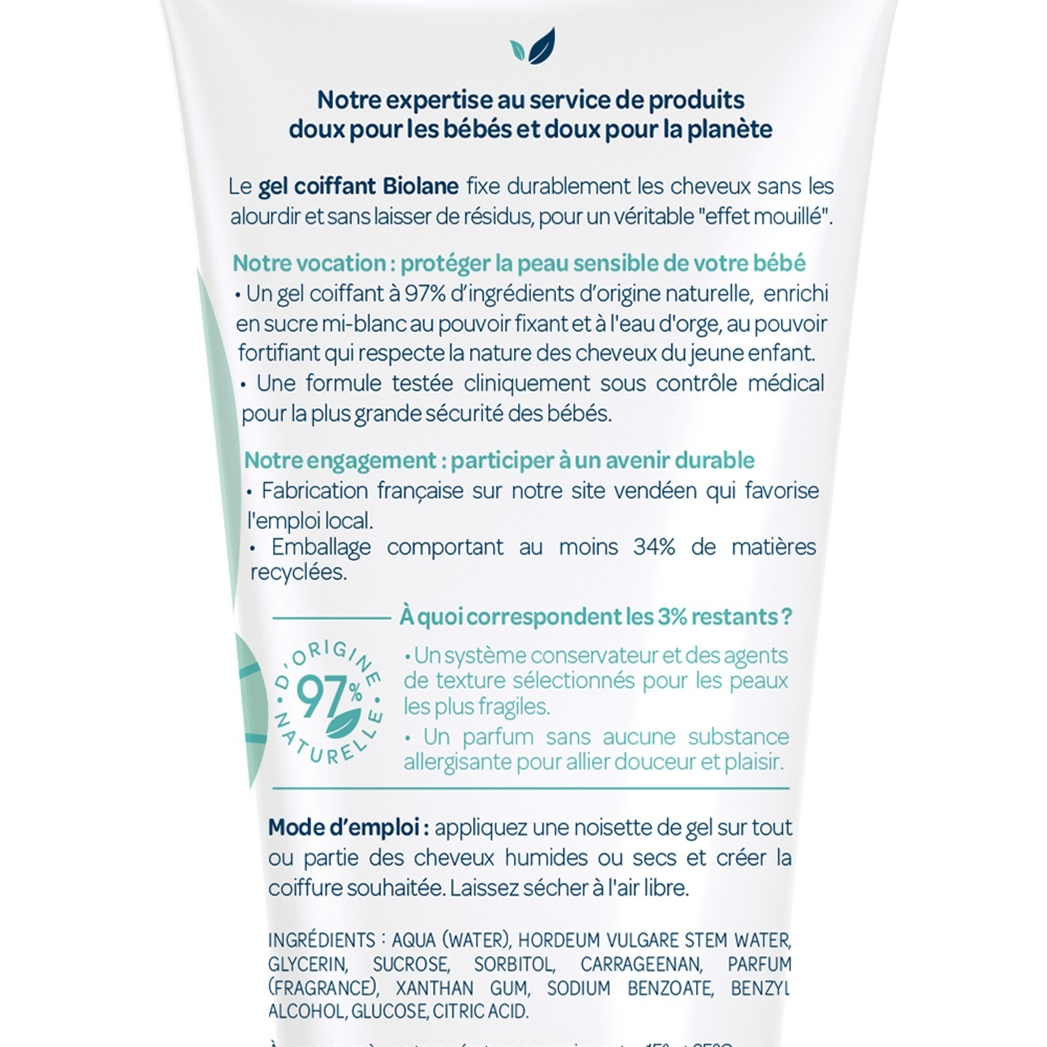 Biolane Gel coiffant 100 ml