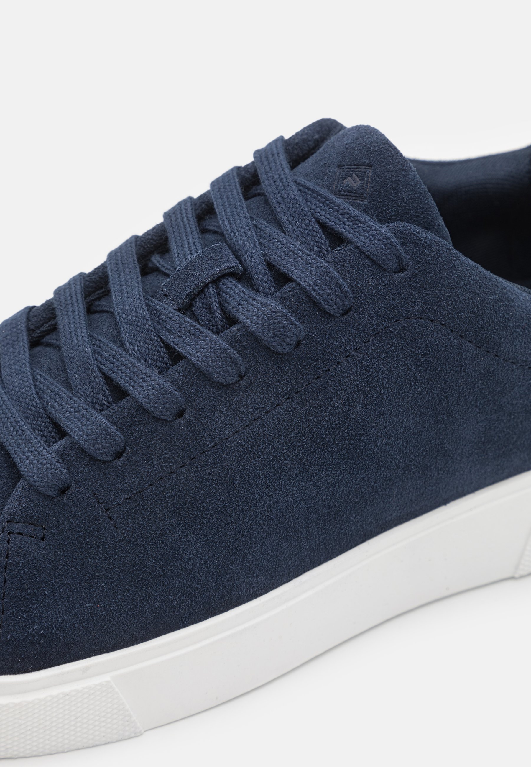 Pier One LEATHER - Scarpe da ginnastica - blu scuro