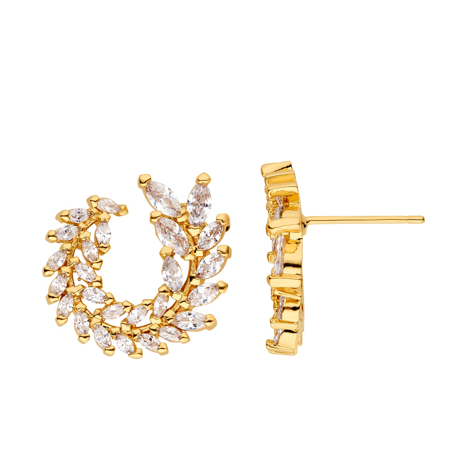 Heideman Boucles d'oreilles Plagula couleur or