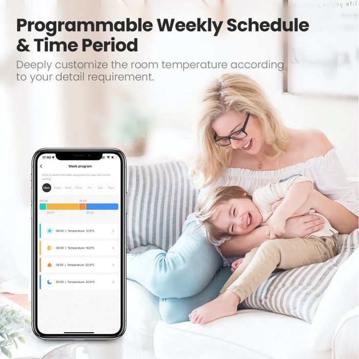 Tête Thermostatique Intelligente - ZigBee 3.0 Alexa Google - Programmation 7J - 2 Pack - Radiateur Chauffage Domotique