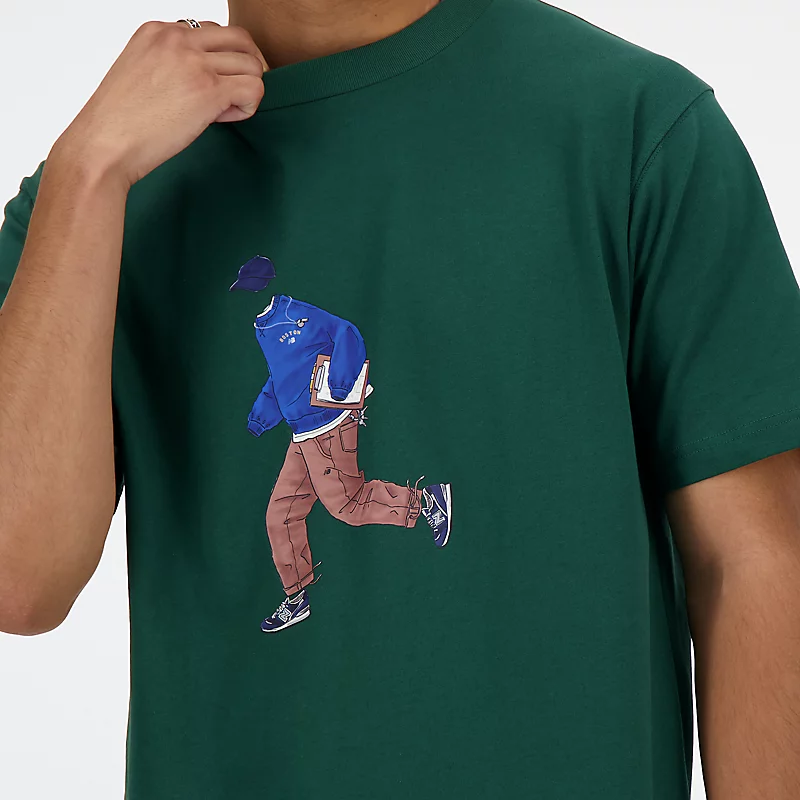Sportief heren-T-shirt in een sportieve stijl - NIGHTWATCH GREEN