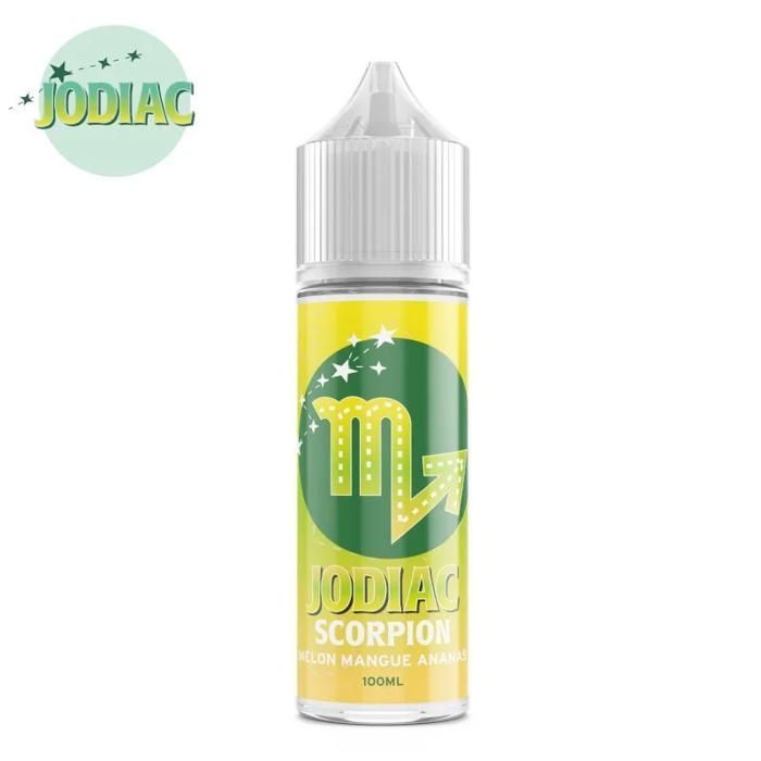 Scorpion E-liquid (Meloen, Mango, Ananas, Aardbei) Jodiac 100ml + 4 boosters