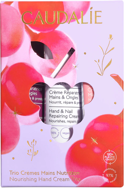 Caudalie Handcrème Trio Set, cadeauset voor handen en nagels