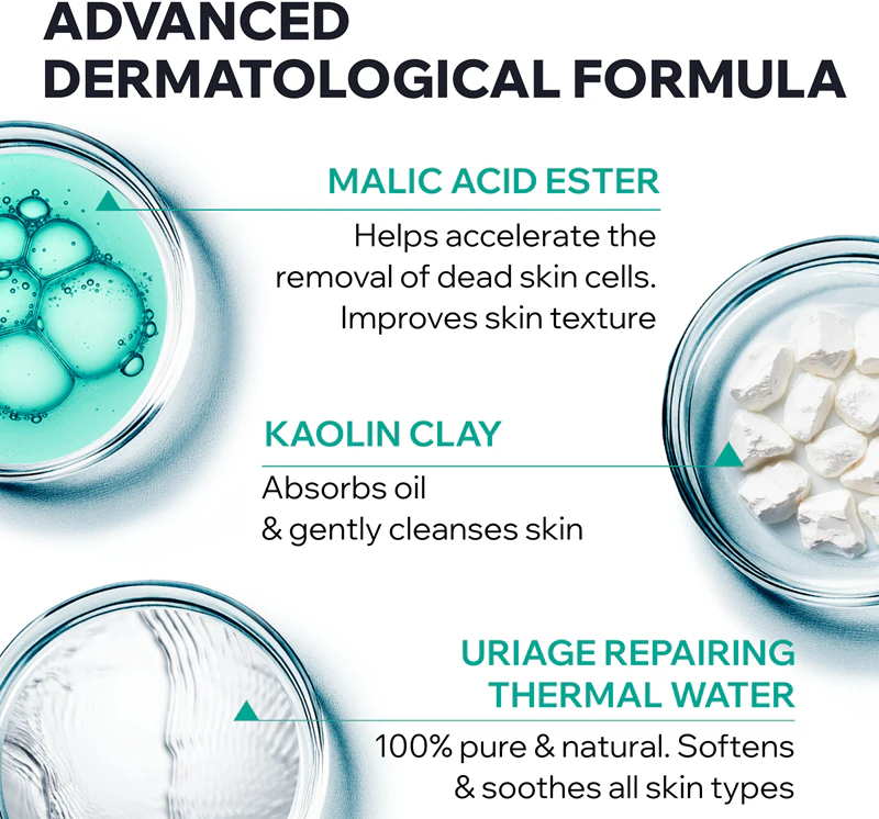 Uriage Hyseac exfoliační maska pro mastnou a smíšenou pleť