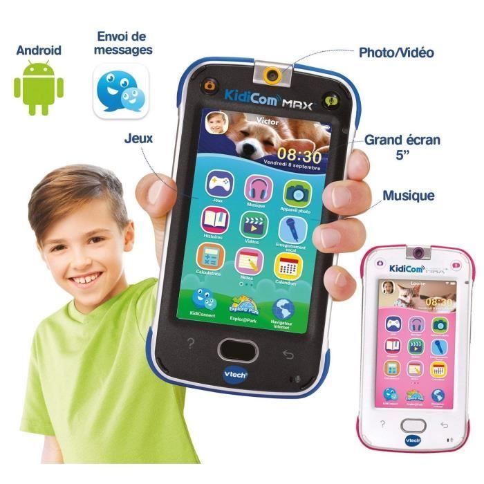 VTECH - Kidicom Max Blue - Children's Smartphone