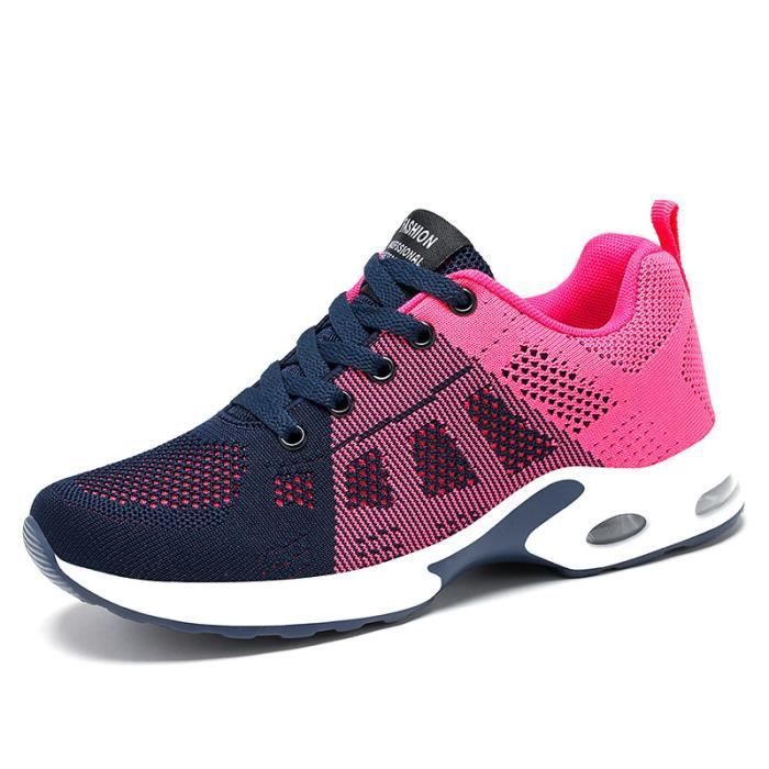 Baskets Femme,Chaussures de Sport femme,Chaussures femme  pour Sneakers Fitness Gym athlétique Multisports Outdoor Casual-BLEU