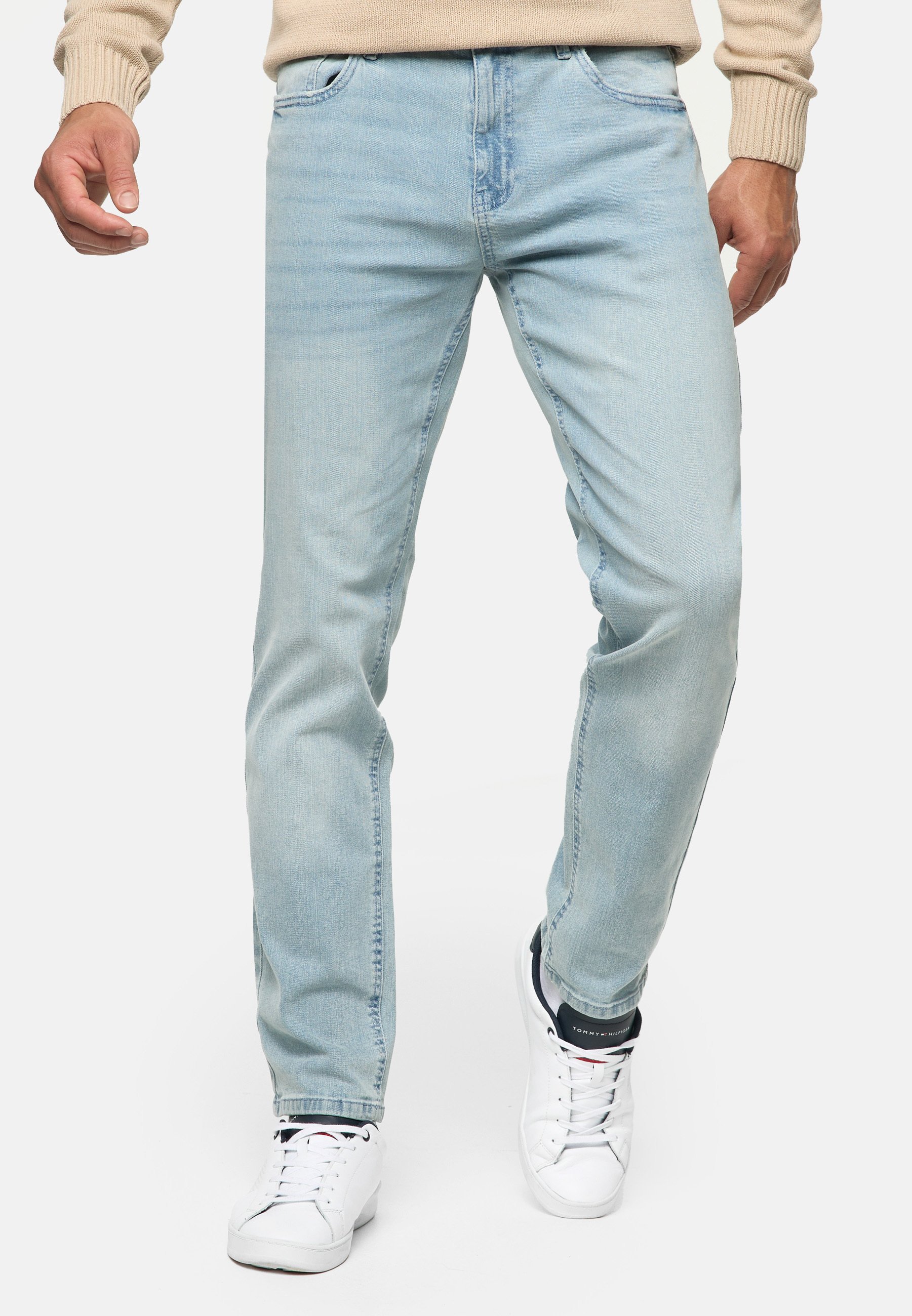 INDICODE JEANS SANTINO - Slim fit jeans - licht wolk
