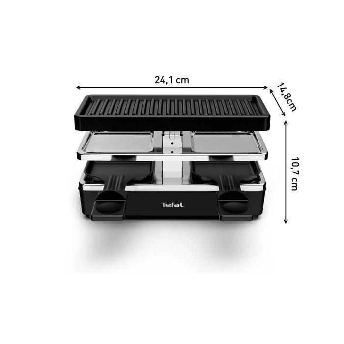 Téfal Plug & Share Raclette électrique, 2 personnes, Format modulable, RE230812