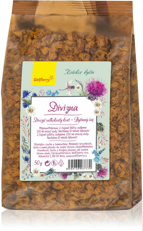 Wolfsbeeren-Kräuterkollektion, Königskerzenblüten-Kräutertee für die ordnungsgemäße Funktion des Atmungssystems