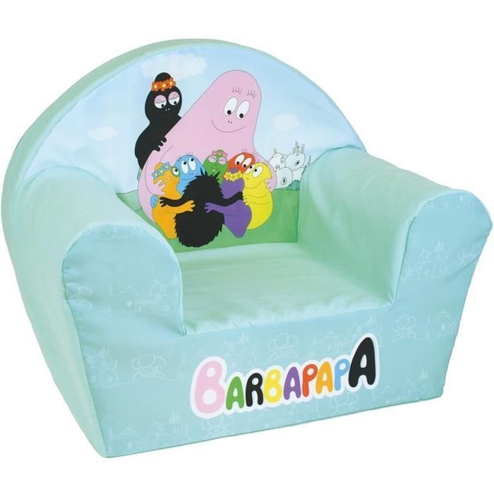 Barneklubbstol - BARBAPAPA - FUN HOUSE - Laget i Frankrike - 52 x 33 x 42 cm