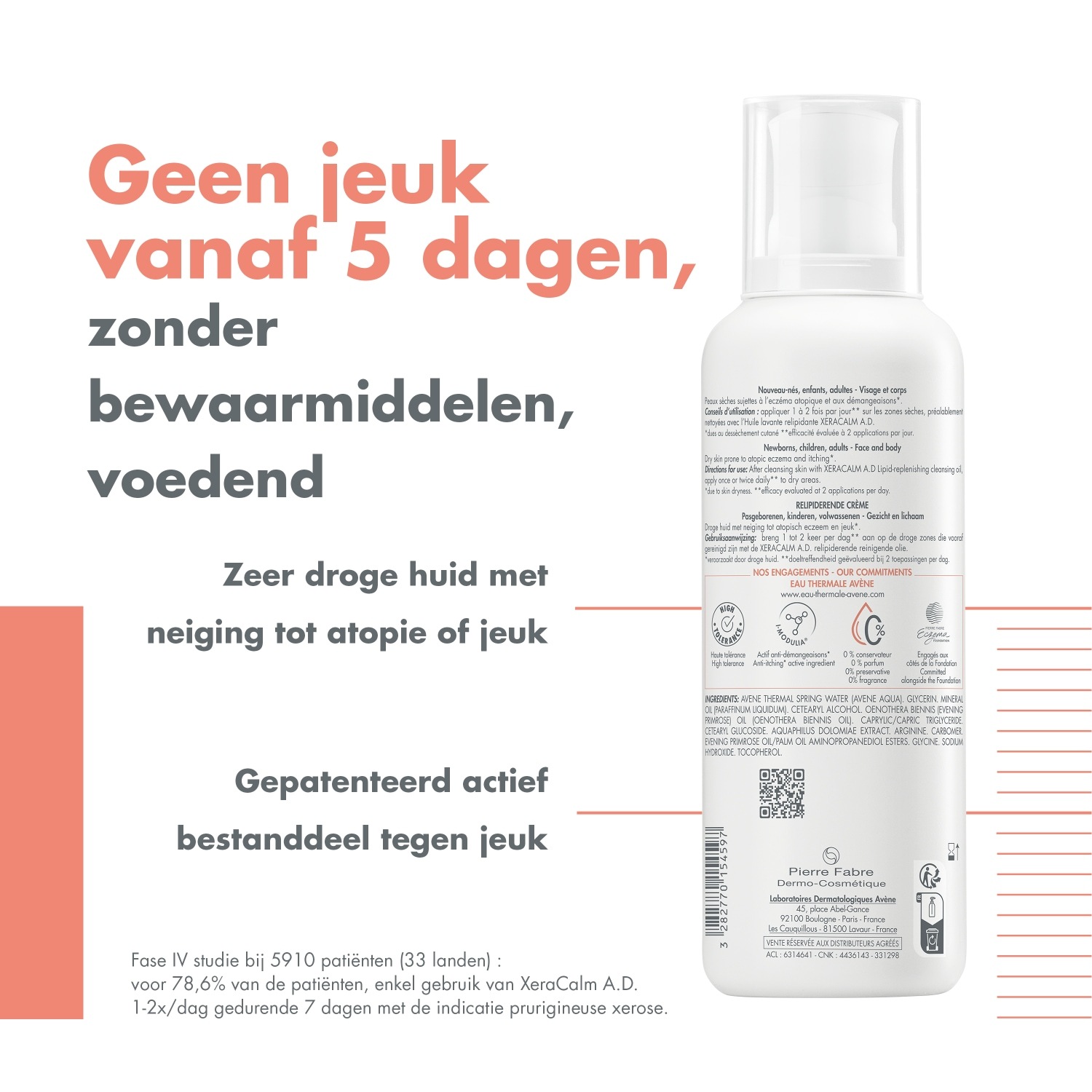 Avène XeraCalm AD krema za obnavljanje lipida Gesichtscreme - 200 ml