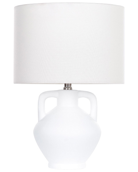 Lampa lampa stołowa nocna ceramiczna biała