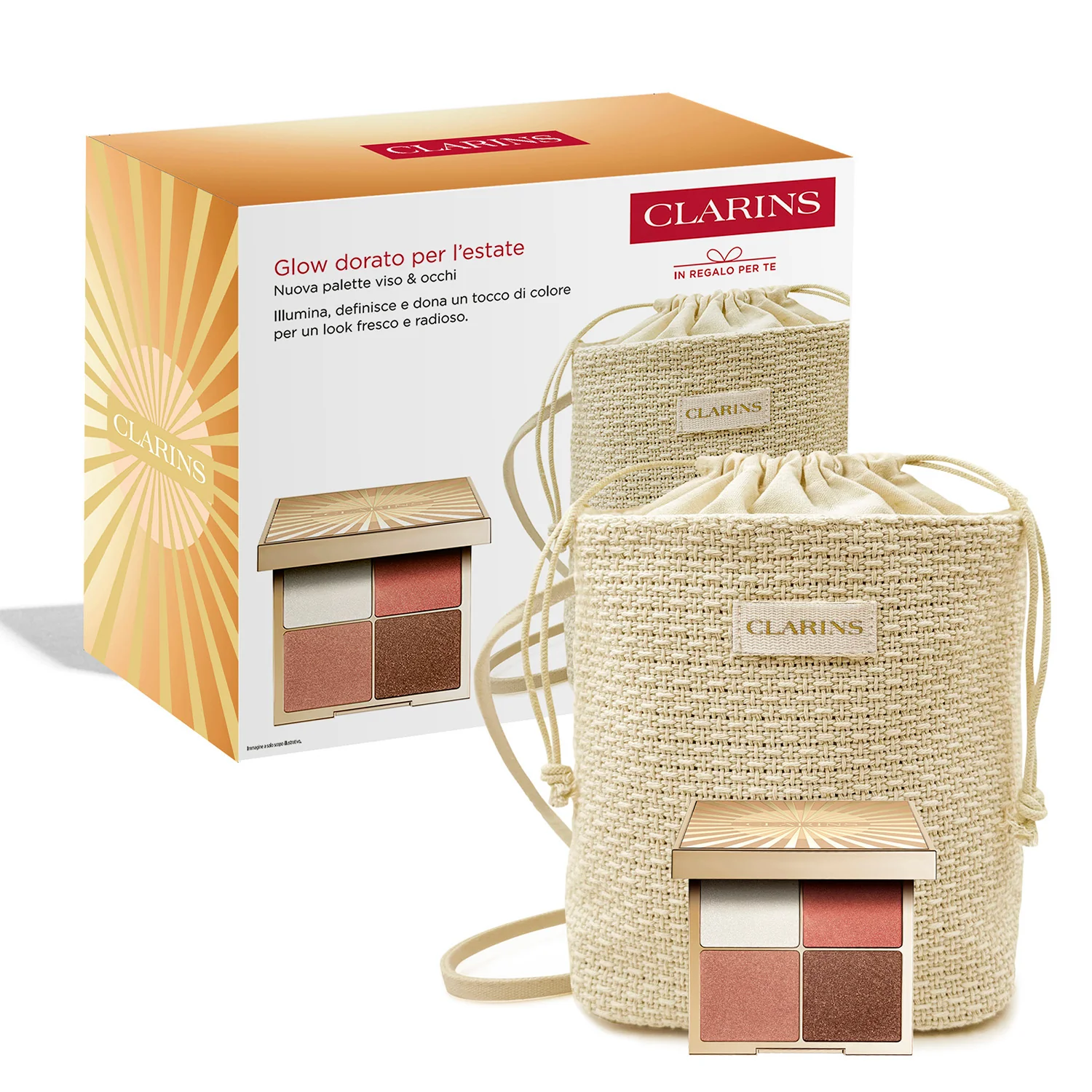 Occhi Cofanetto Glow dorato per l'estate - Palette viso & occhi - Cofanetto Make Up, Palette occhi