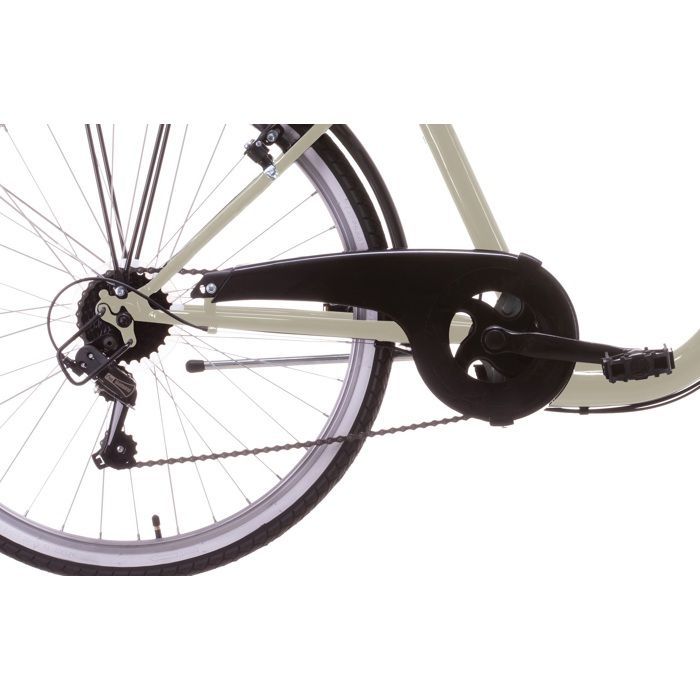 Vélo Ville 26'' City - 6 Vitesses - poignée tournante - dérailleur Shimano T21 - cadre emjambement bas - équipement City complet