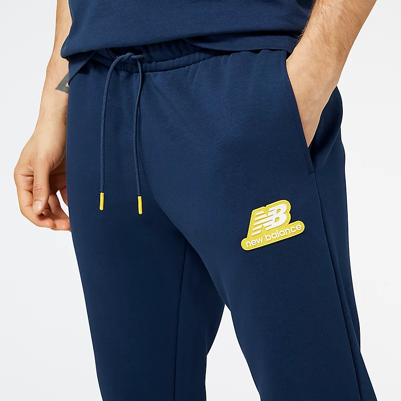 Homme NB Essentials Stacked Rubber Pack joggingbroek - NATURAL INDIGO