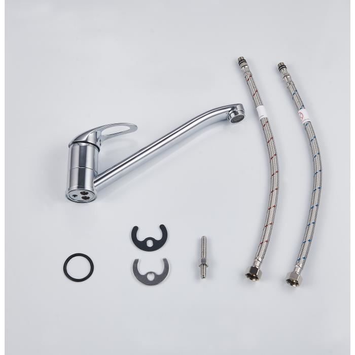 Kitchen sink mixer tap - Chrome - Reduced flow - Swivel spout - JOCKER - EDOUARD ROUSSEAU
