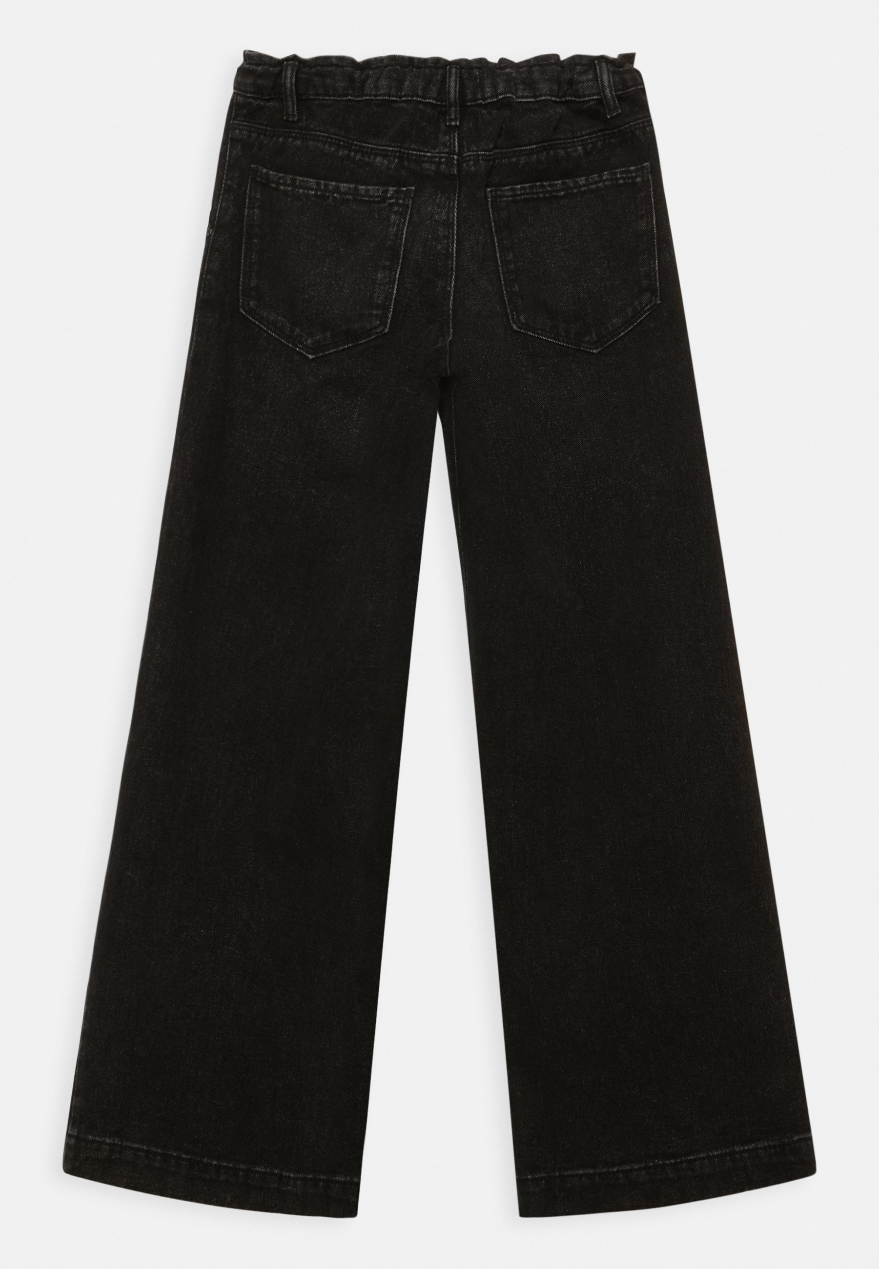 ONLY GIRLS KOGCOMET WIDE - Džíny s hlubokým výstřihem - black