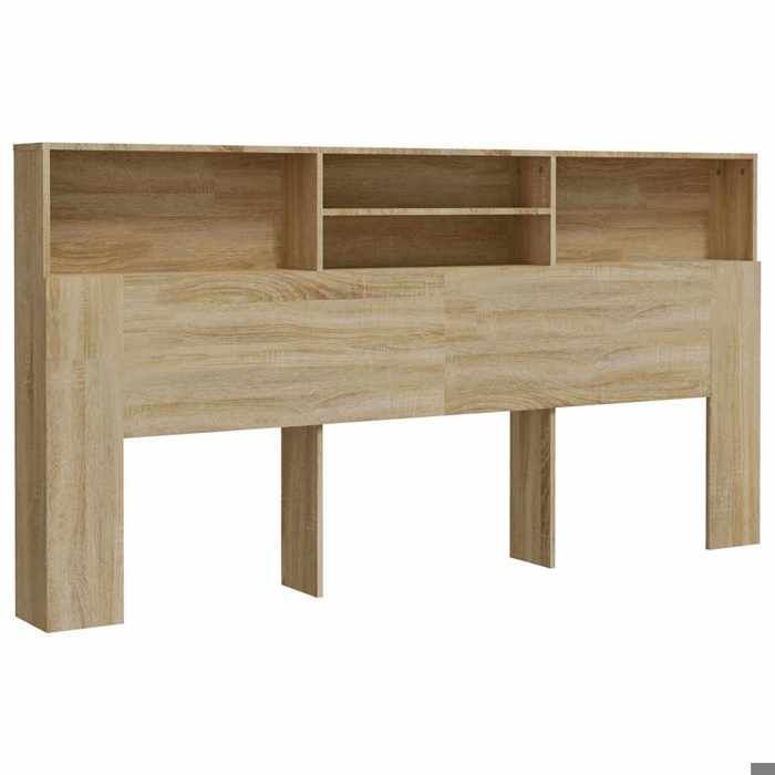 vidaXL Armoire de tête de lit chêne sonoma 200x19x103,5 cm 811892