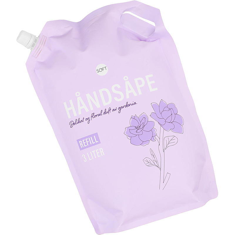 Blød håndsæbe 3 l refill Gardenia