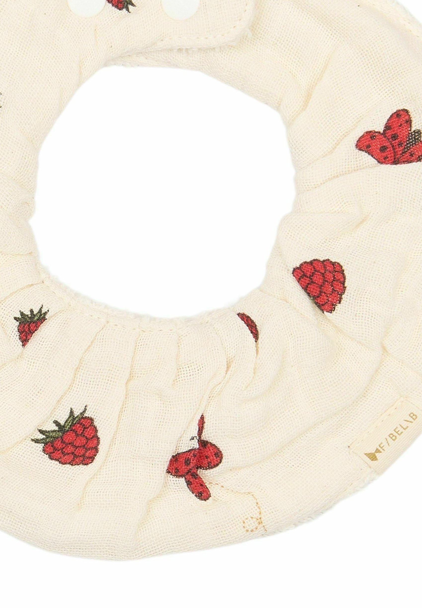 Bavaglino Fabelab RUFFLE 3PACK - INTO THE GARDEN - rosa cenere