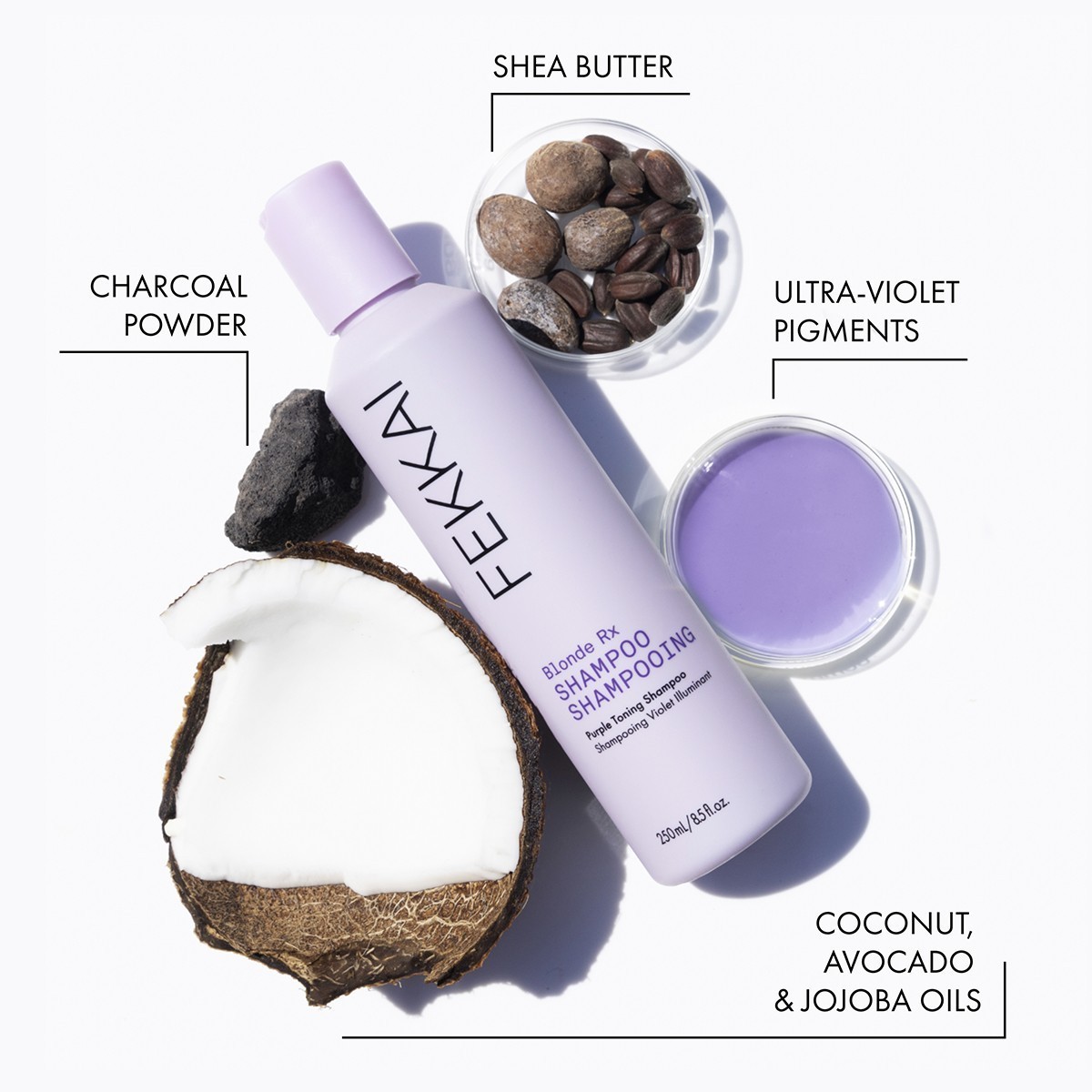 FEKKAI Blondes RX Lila šampon - 250 ml
