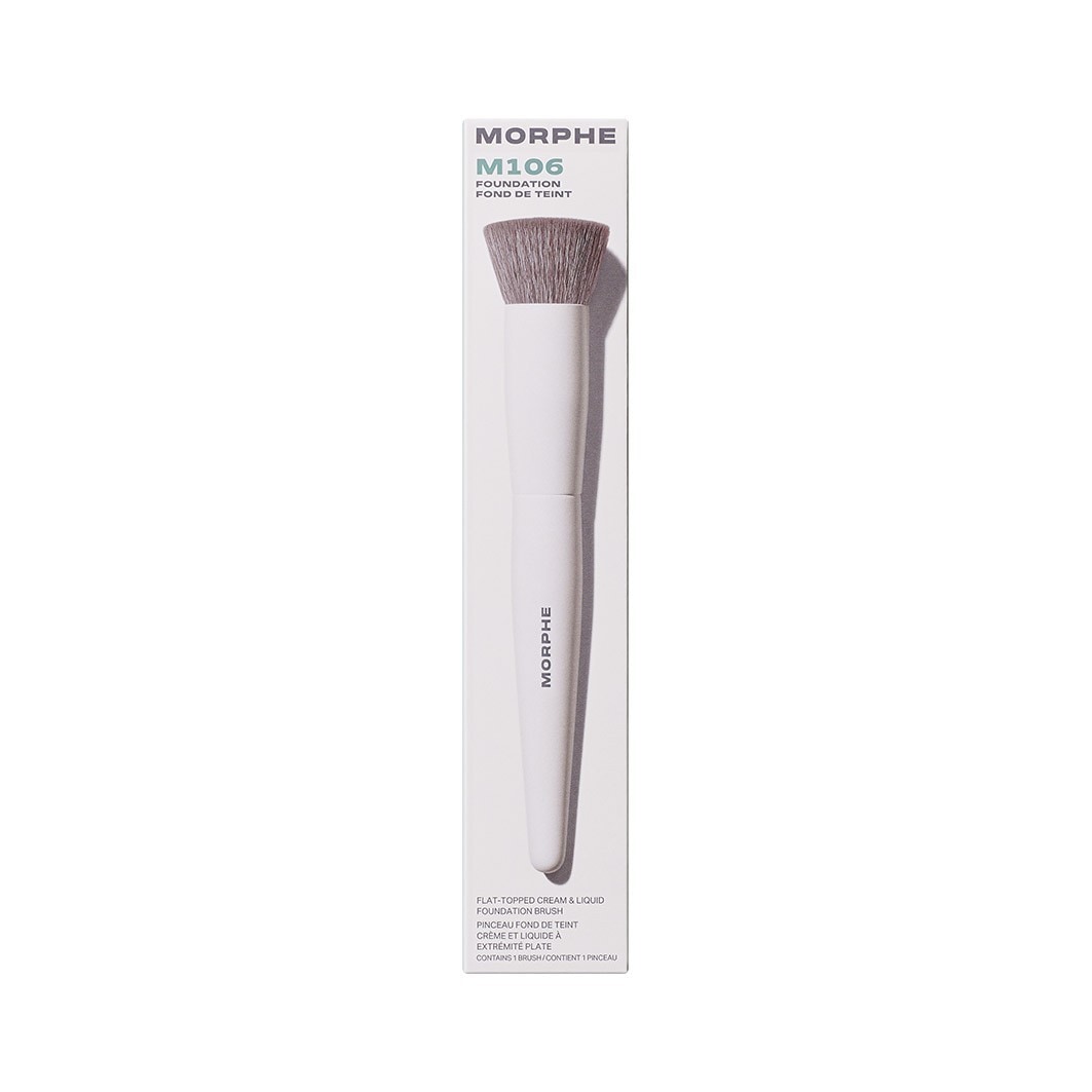 Morphe Foundation Brush M106, platte kwast voor crème- en vloeibare foundation – 1 stuk