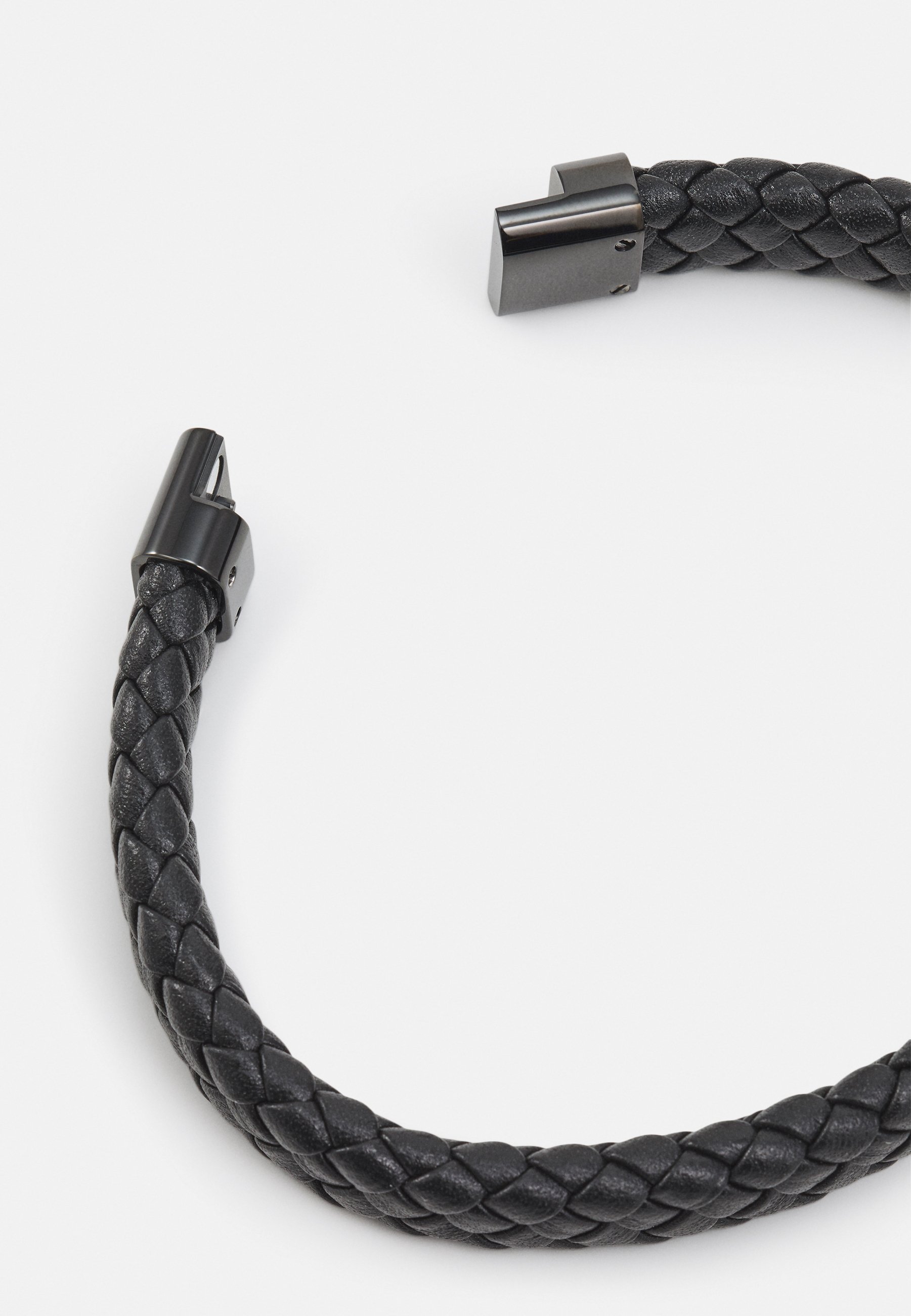 Tommy Hilfiger ronde gevlochten armband - Armband - zwart
