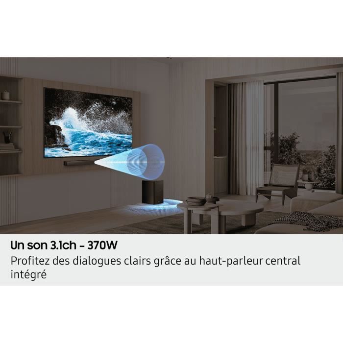 SAMSUNG HW-B630F/ZA - Barra de sonido de 3.1 canales - Subwoofer inalámbrico de 6.5'' - HP Central - Adaptive Sound Lite