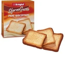 BIAGLUT Pain biscotté sans gluten Biaglut 300 g en portions pratiques