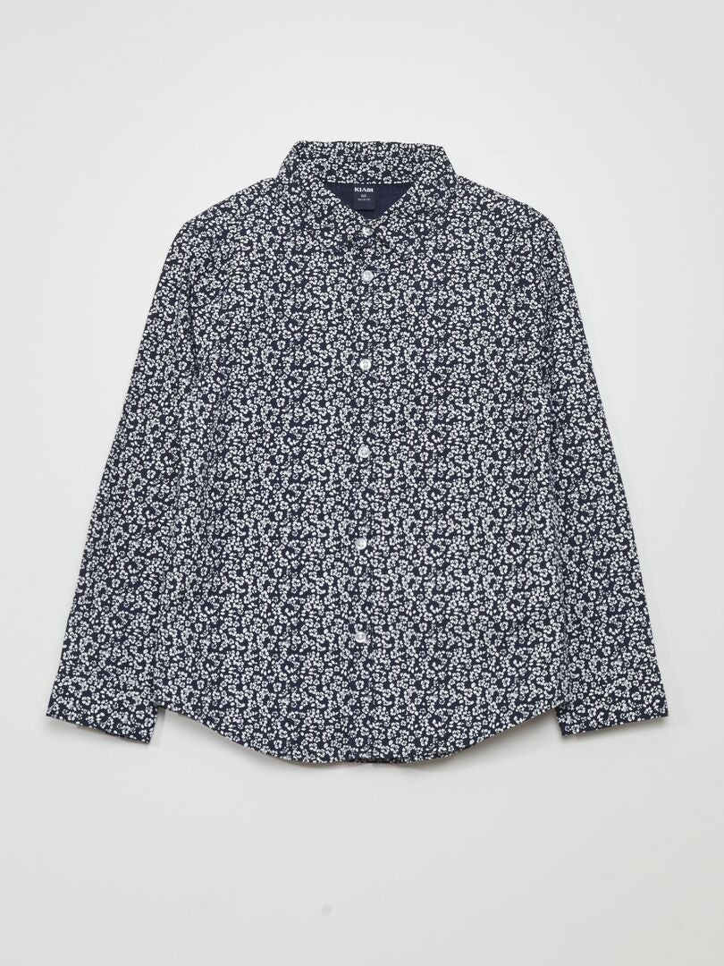 Camisa de popeline - AZUL