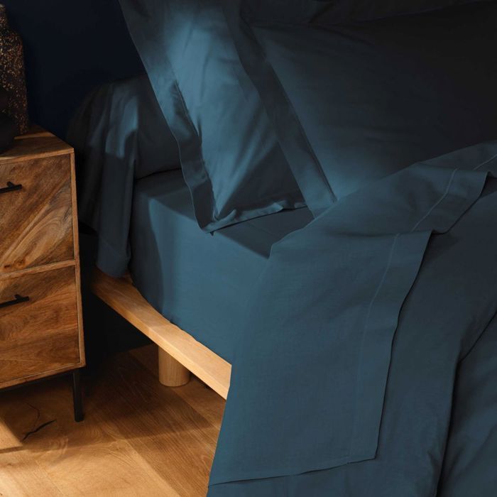 Federa quadrata 63x63 cm - 100% cotone - Blu