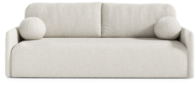 Sofa rozkładana z funkcją spania CLOUD biała kanapa