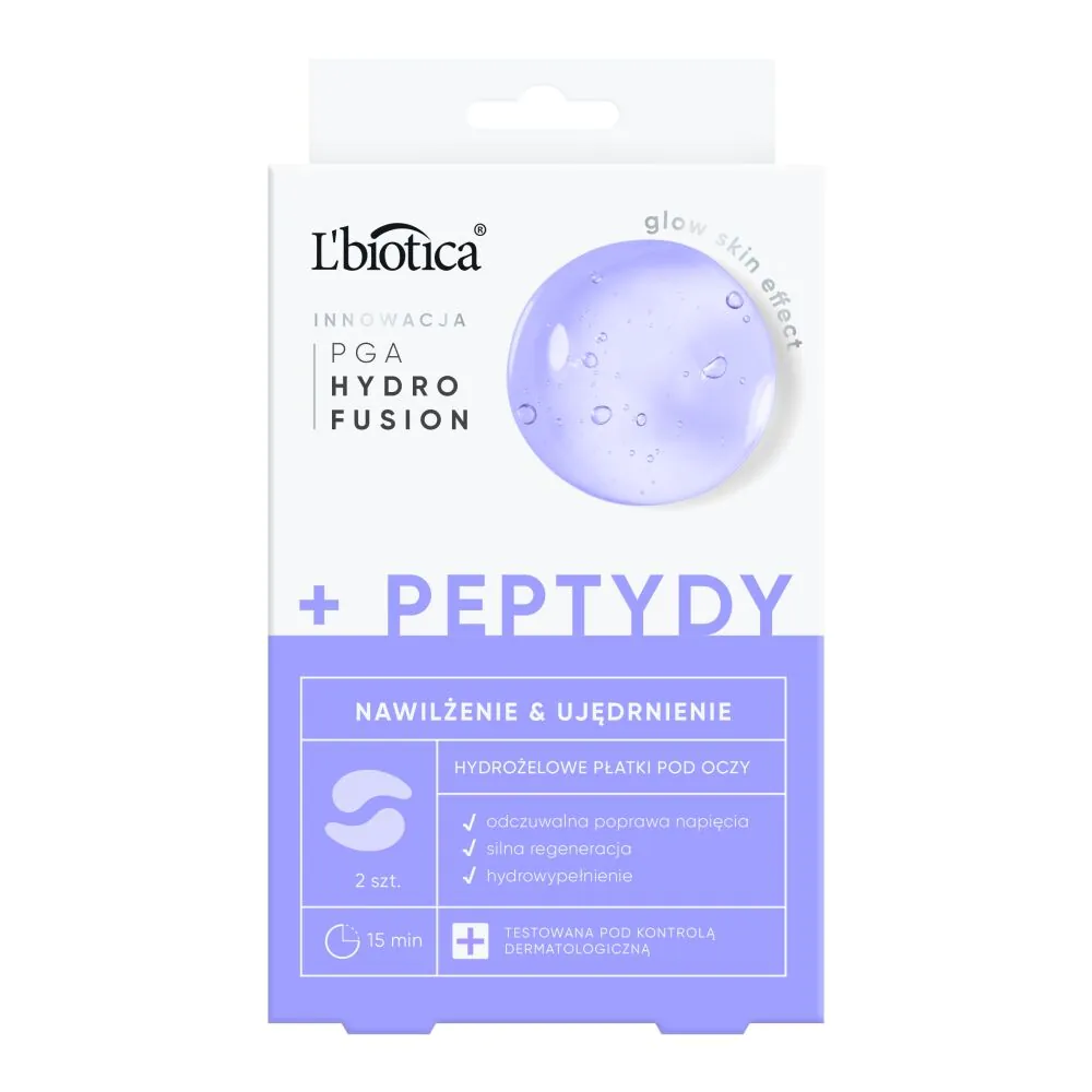 L'biotica Hydro Fusion Hydrożelowe Płatki pod oczy z Peptydami