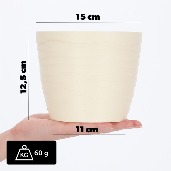 Doniczka Osłonka Donica Na Kwiaty 15cm Kolory