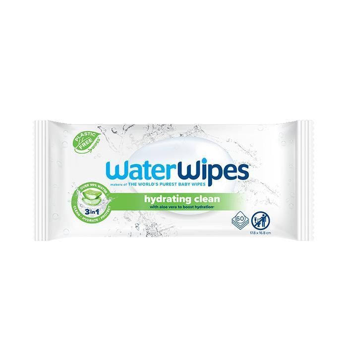 WaterWipes Lingettes hydratantes Aloé vera x60
