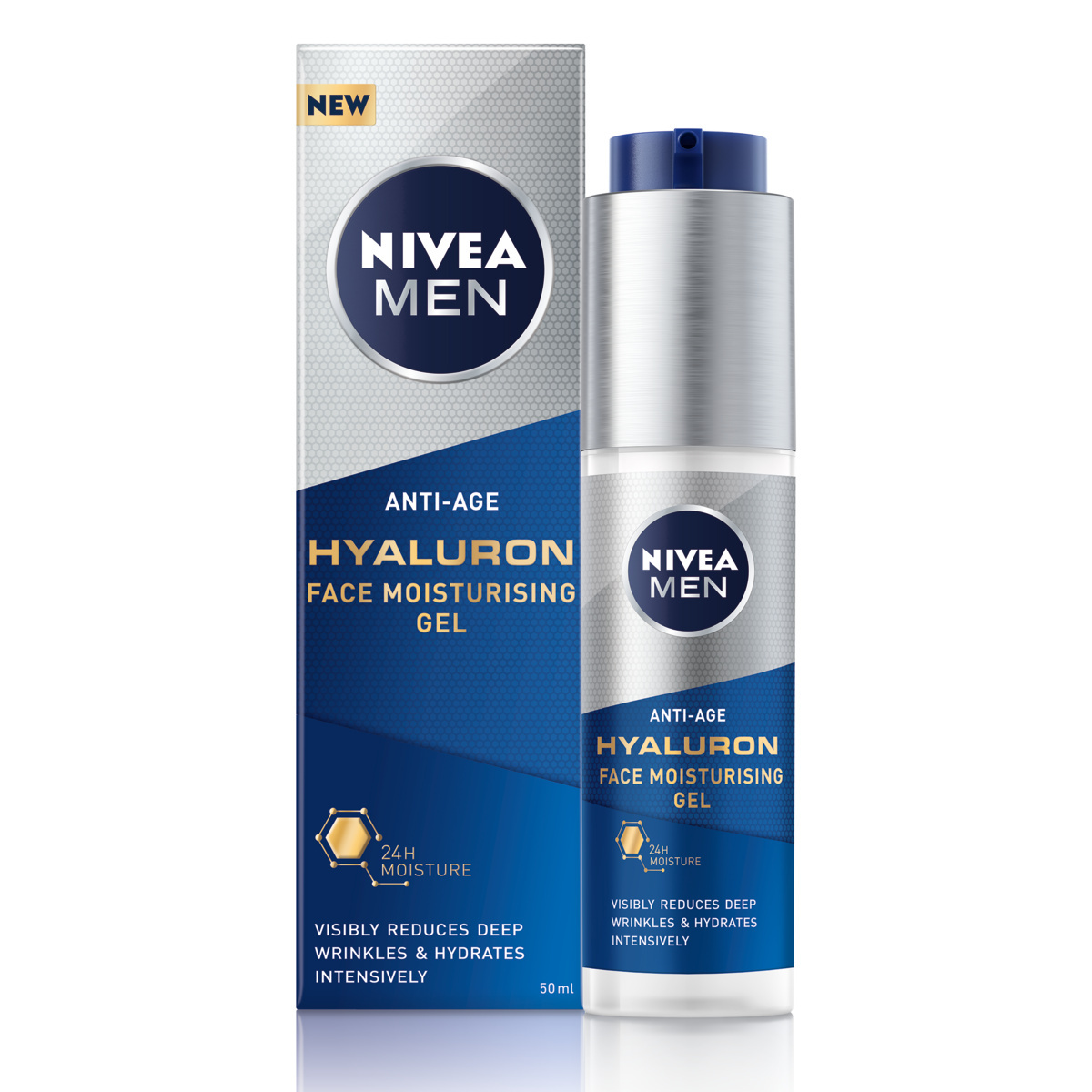 Gel Facial Anti-Idade com Ácido Hialurônico 50 ml - NIVEA