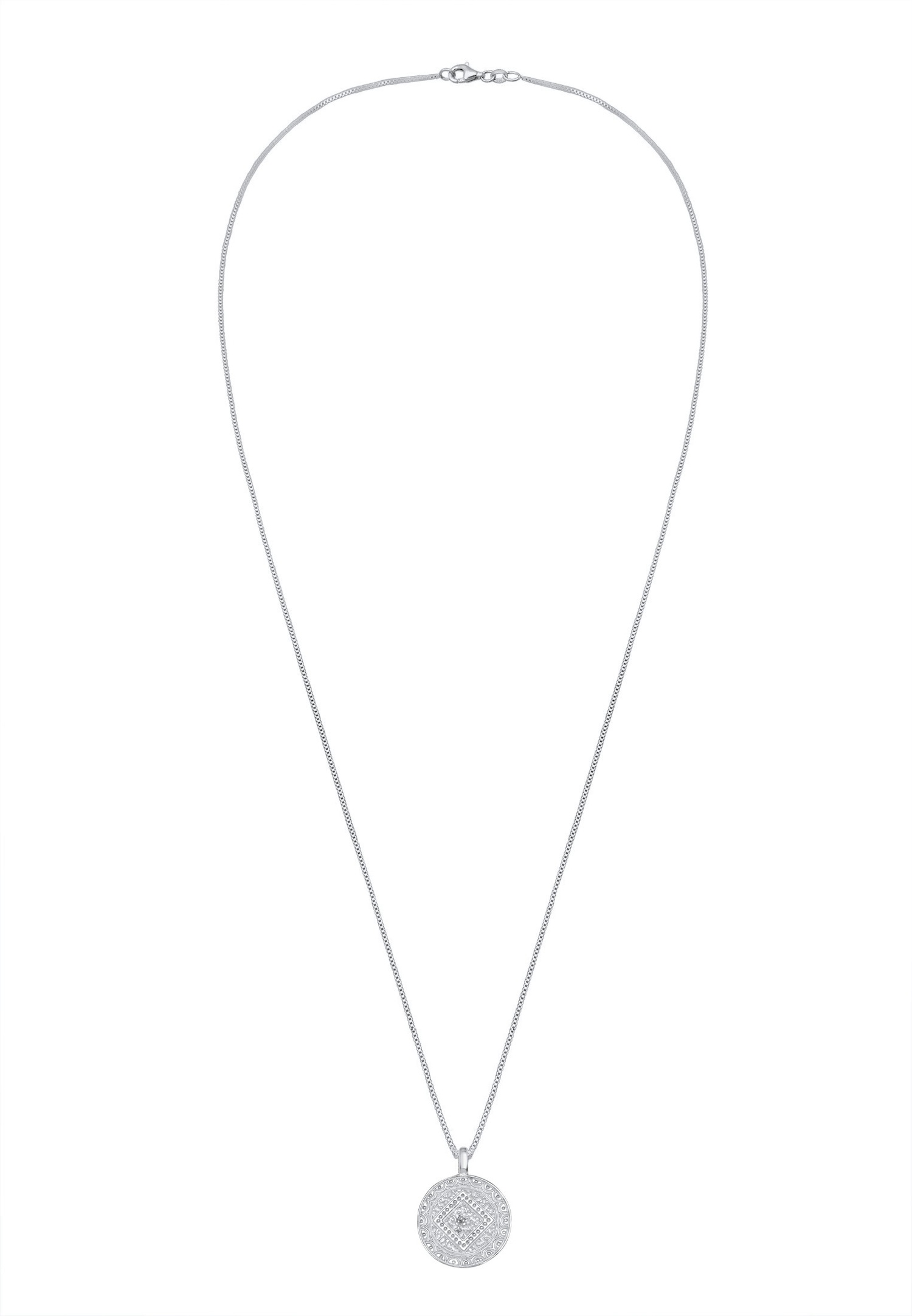 Elli Femme Pendentif Plaque de Monnaie en Argent Sterling 925