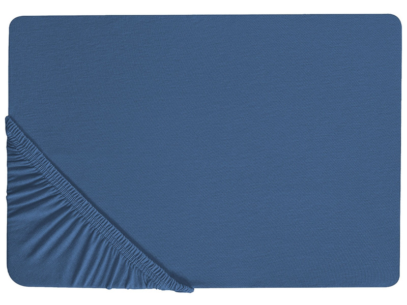 Bawełniane prześcieradło 140x200 cm granatowe