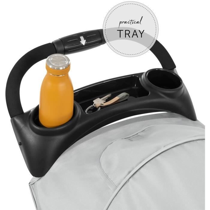 HAUCK - Poussette compacte - CITI NEO II - 3 roues - Gris