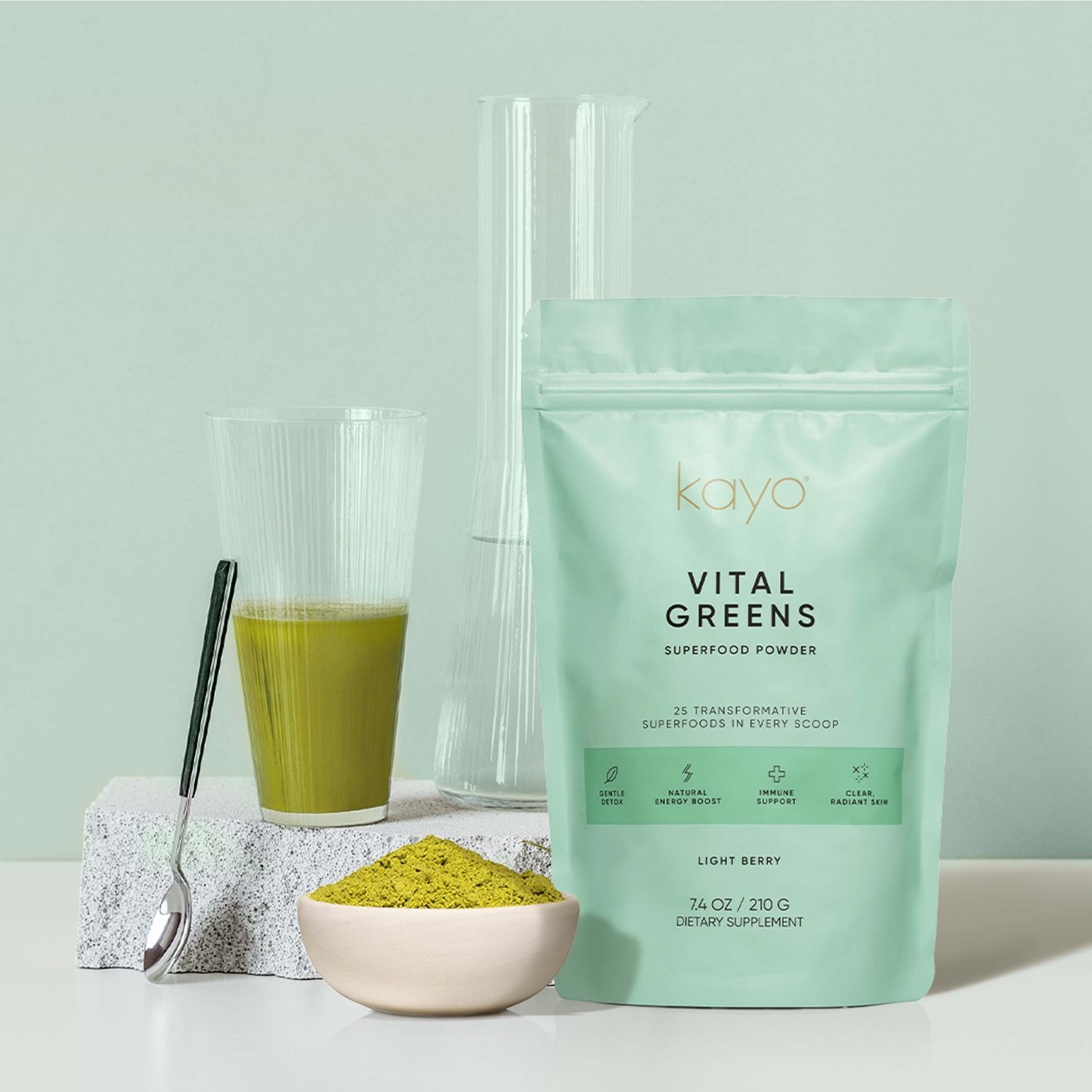Kayo Body Care Nahrungsergänzungsmittel Vital Greens - 210 g