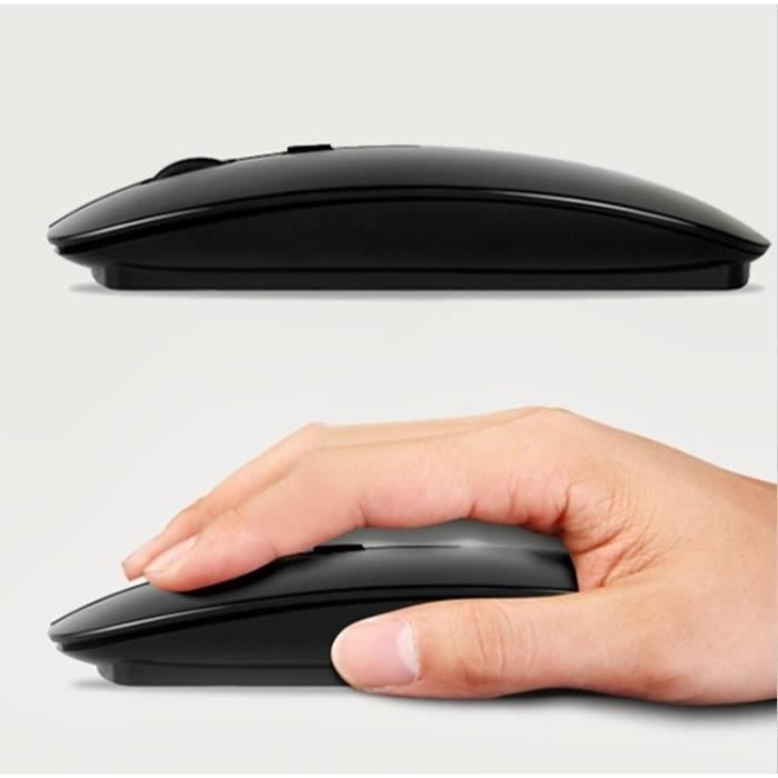 Souris Ultra Plate pour PC ACER Sans Fil USB Universelle Capteur Optique 3 Boutons Couleurs - Couleur:NOIR