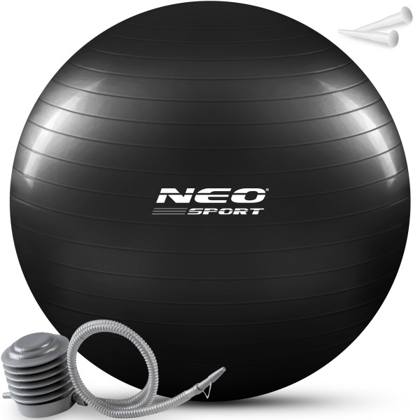 Piłka do ćwiczeń fitness Neo-Sport NS-952 75cm czarna
