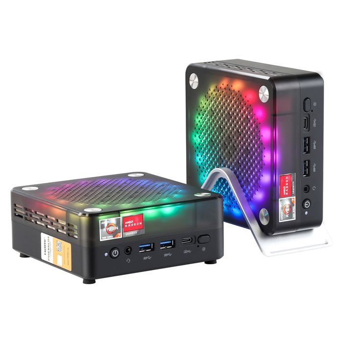 AWOW Mini Gaming PC AMD Ryzen 7 7840HS (8c/5.1GHz), 32 GB DDR5, 1 TB SSD, Radeon 780M, 4K, WiFi 6, BT 5.2, 2xLAN 2.5G